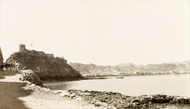 Mutrah Fort, Oman. Mutrah Fort, built by the Portuguese in the late 16th century, sits atop a hill,
