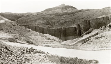 Valley of the Kings, 1945. View of the Valley of the Kings, the burial site for nearly 500 years of