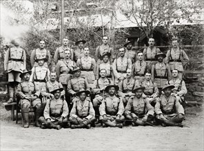 Officers of the Eighth Royal Gurkha Rifles. Asian and European officers of the Eighth Royal Gurkha