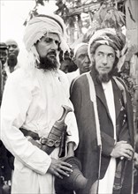 Two Arab men in Dar es Salaam. Official publicity shot for the Tanganyikan government of two Arab