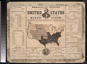 Political chart of the United States 1856. Created by Rocky Mountain Club, publisher