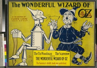 Wizard of Oz poster 1900. Created by Will W. Denslow; Carqueville Lithograph Co.