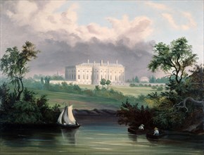 The White House, Washington DC, 1845.  Artist unidentified