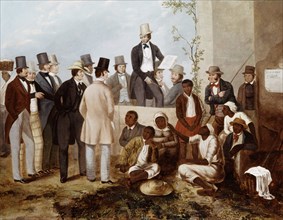 American Slave Market, 1852.  Created by Taylor