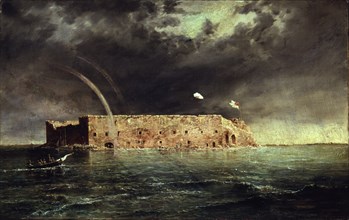 View of Ft. Sumter, South Carolina, 1863.  Created by Chapman, Conrad Wise, 1842-1910