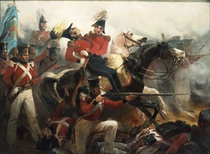 Death of General Ross at Battle of Baltimore, 1814.  Created by Chappel, Alonzo, 1828-1887