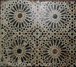 Geometric tile mosaic from the now destroyed madrasa founded by the Ziyanid sultan Abu Tashfin at Tlemcen