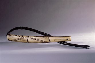 Quirts   riding whips with braided rawhide thongs and elk antler, bone or wood handles   were a common part of the warriors equipment