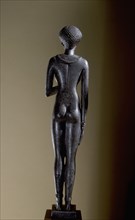 Statuette of a woman with the cartouche of Necho II embossed on the upper arms