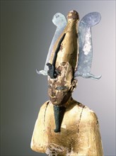 Gilt wood statue of Osiris, god of death, resurrection and fertility