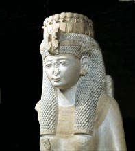 Statue of Queen Merit Aamon on of the daughters of Ramesses II who was promoted to the position of great royal wife following the death of Nefertari