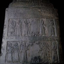 Detail from the black obelisk of King Shalmaneser III