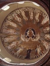 The mosaic in the dome of the church of St