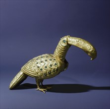 Elaborate golden bird, probably of supernatural origin and mythological significance