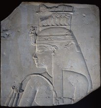 Relief head of Queen Tiye wife of Amenophis III