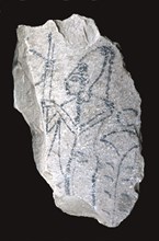 Ostracon depicting a Syrian woman
