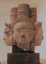 Fragment of a statue of Brahma in Bakheng style