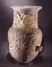 Ceramic olla or jug with geometric decoration