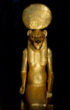 Seated figure of the goddess Sekhmet from the tomb of Tutankhamun