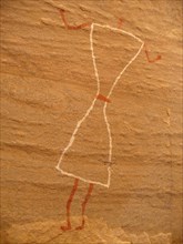 Rock painting from the Horse Phase