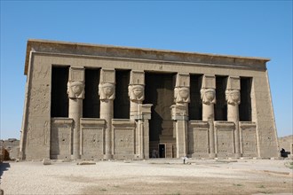 The Temple of Hathor, also known as the Sistrum Temple, as it was conceived as a giant musical instrument   the sacred sistrum rattle