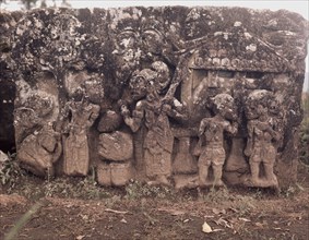 Relief from Candi Sukuh, a sacred place for the worship of ancestors, nature spirits and fertility cults