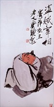 Painting by Chi Pai shih: Drinker or The Robber and Thief (hanging scroll)