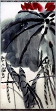 Painting by Chi Pai shih: Lotuses (hanging scroll)