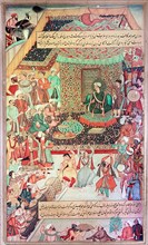 A 16th century illustration of a 14th century Persian story The History of the Mongols