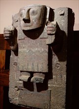 Stele from Tiahuanaco showing Viracocha, the Staff God, a celestial creation deity