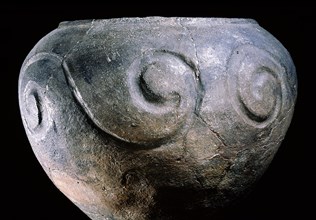 Pot, characteristic of the ceramic work from Maiden Castle