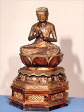 Buddha seated on a lotus flower