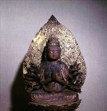 Buddha seated on a lotus flower