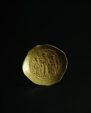 A gold scyphate (coin) of Romanus IV (1067 1071)