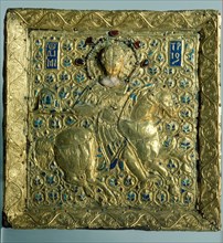 Gold and enamel icon depicting St