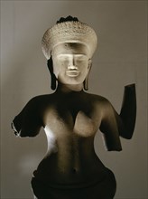 Statue of goddess with four arms
