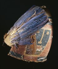Fez style hat with feather plumes