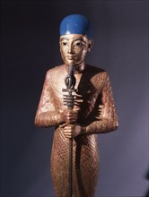Gold statue of Ptah god of Memphis   patron of artists and craftsmen