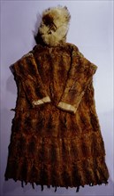 Coat made from animal hides