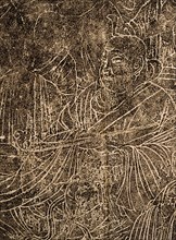 A rubbing depicting Confucius