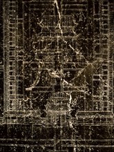 The layout of the Temple to Confucius (detail): a rubbing taken from a stele in the Forest of Steles, Xian