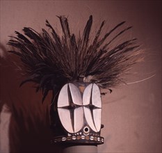 Mask representing a bush spirit used as an instrument of social control by the Bembe Alunga society