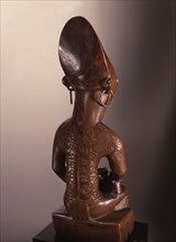Mother and child carving (phemba) honouring female reproductive power, an idealised image of womens role, and by implication of the growth and wealth of the kingdom