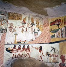 A painting from the tomb of Amenemone