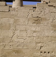 Relief from the northern wall of the hypostyle hall at the great temple of Amun