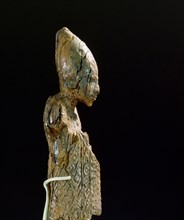 Statuette of a king wearing the crown of Upper Egypt and his jubilee robe