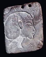 Relief fragment with image of a king, probably Akhenaten