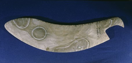 This finely worked ritual knife made from flint is evidence of the high skills, and therefore specialisation, that existed in the predynastic and early dynastic periods