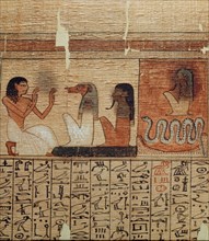 A vignette from the Book of the Dead of Neferrenpet