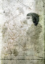 A master sketch for the unfinished decoration of the tomb of Neferherenptah
